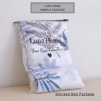 Single Set of 4 Pieces, Reversible Duvet Cover Set, with a Lovely Leaf Design. - BusDeals