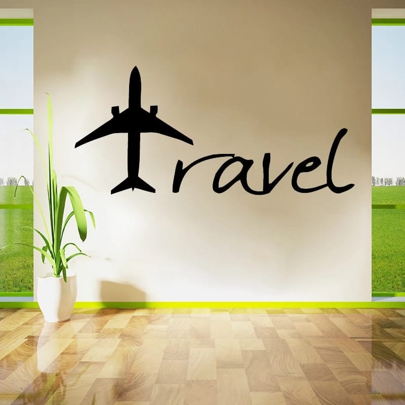 Travel aircraft design, Vinyl wall decals home decor, Wall sticker - BusDeals
