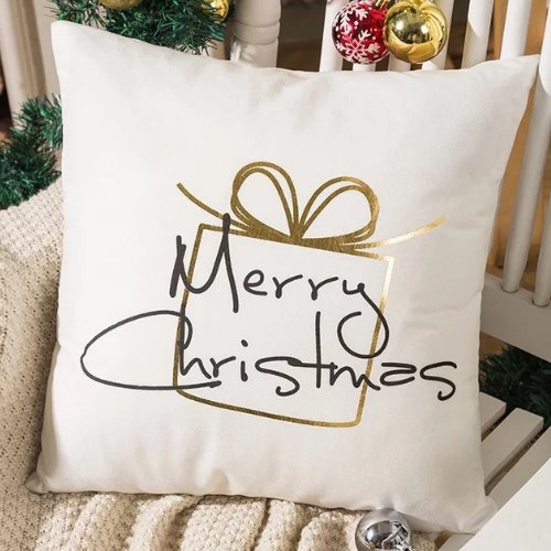 Trendy Christmas Present design, Decorative cushion cover - BusDeals