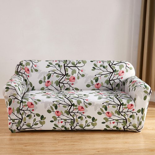 Two Seater Flower Design, Stretchable Sofa Cover. - BusDeals