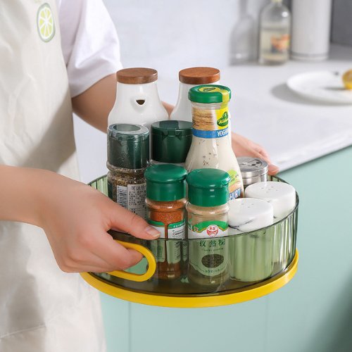Variance Color Large Capacity Storage Tray 360 Degree Rotatable Carousel. - BusDeals
