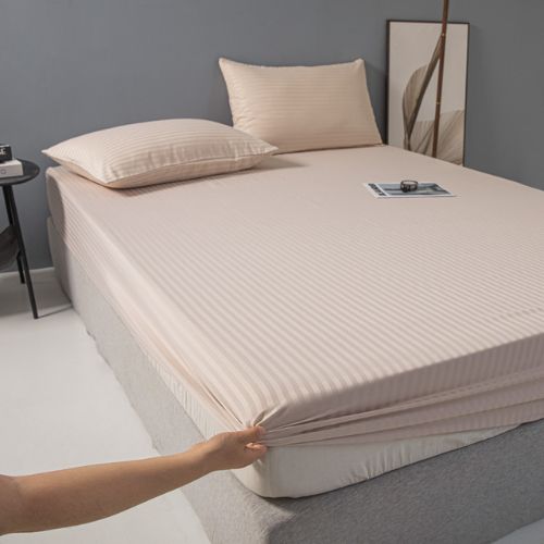 Variance Size 3 Piece Set, Bedsheet with 2 Pillow Cases, Beige Color - BusDeals