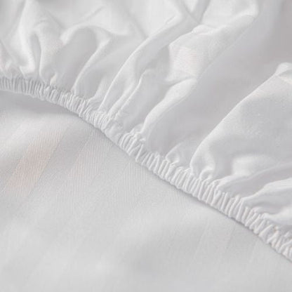 Variance Size 3 Piece Set, Bedsheet with 2 Pillow Cases, White Color - BusDeals
