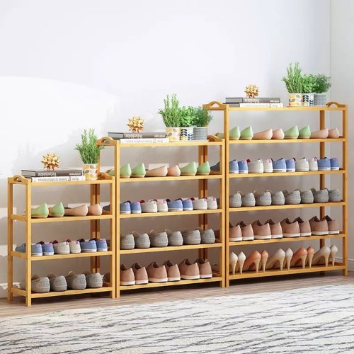 Variance sizes, Simple Multi-layer Shoes Organizers, Shoe Bamboo Storage Racks, Multifunction Cabinets. - BusDeals