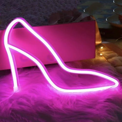 Wall Hanging LED Neon Light Sign, High heels design - BusDeals