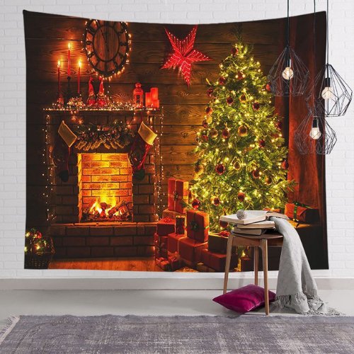 Wall hanging tapestry home decor , Chistmas tree design - BusDeals