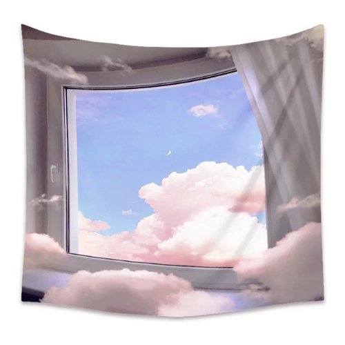 Wall hanging tapestry home decor , Clouds view design - BusDeals