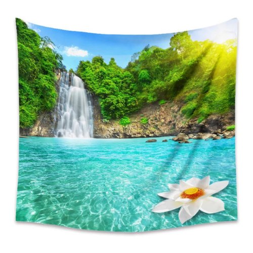 Wall hanging tapestry home decor , Water falls design - BusDeals