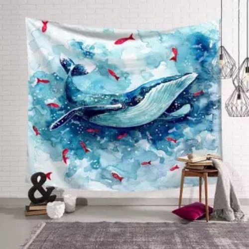 Wall Tapestry Home Decor, Sea creature Design. - BusDeals