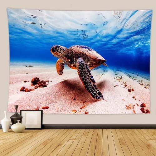 Wall Tapestry Home Decor, Turtle Design. - BusDeals